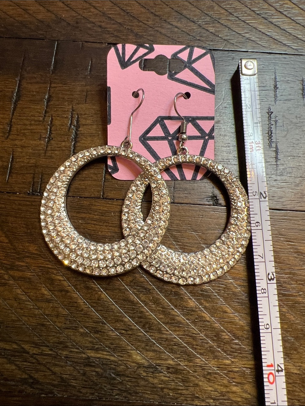 Sparkling Crystal Hoop Earrings